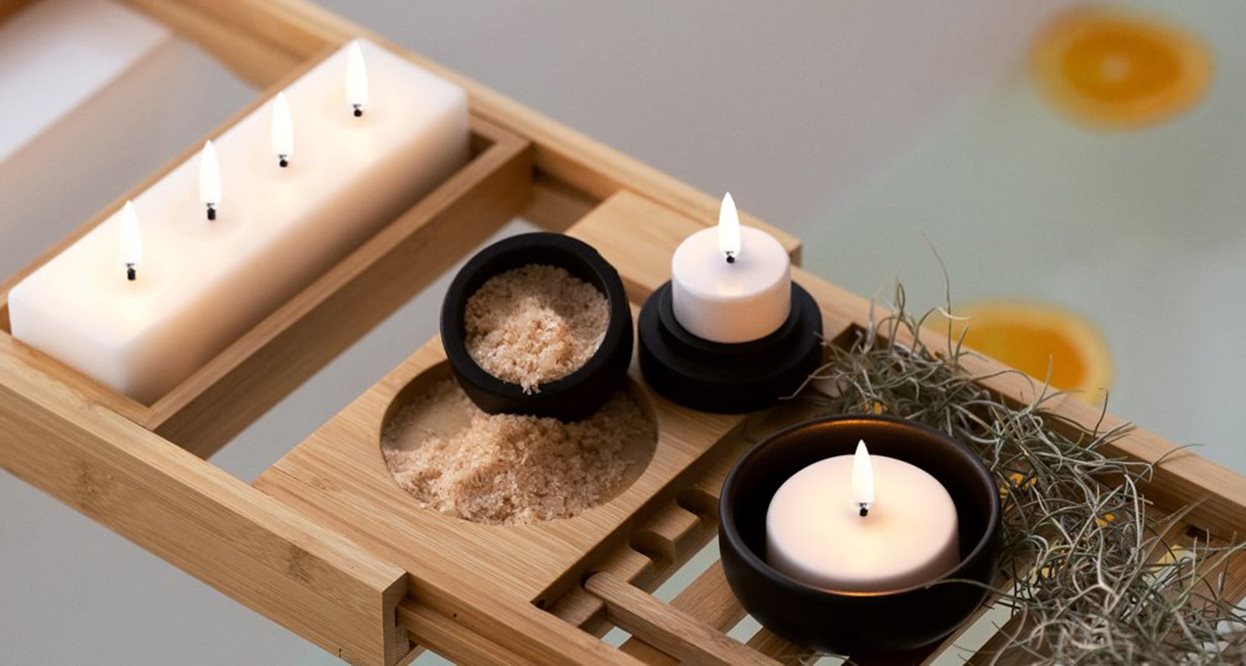 Uyuni Led Fyrfadslys Ø3,9X2,1cm