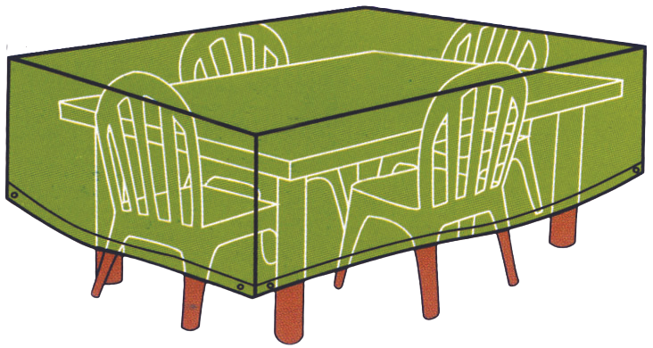 Overtræk til firkantet sæt 140x125x90cm, PE 110gram/m2