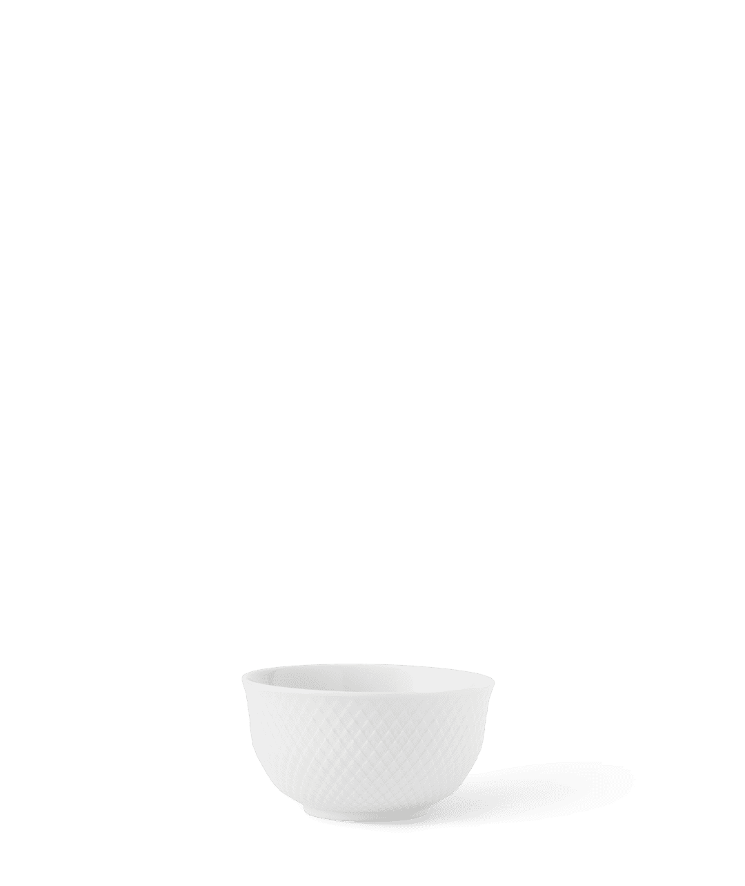 Rhombe Skål Ø13,5 cm hvid porcelæn