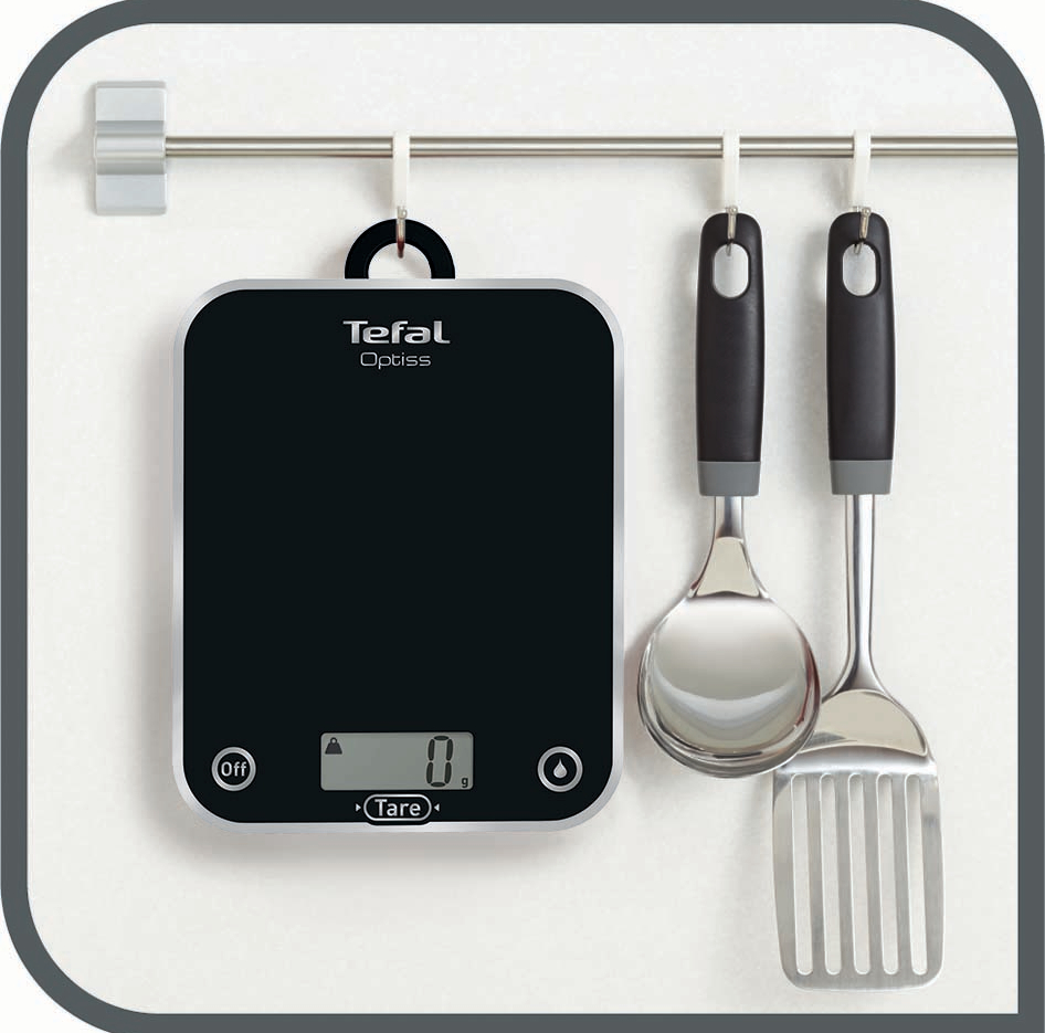 Tefal Køkkenvægt i glas sort 5 kg