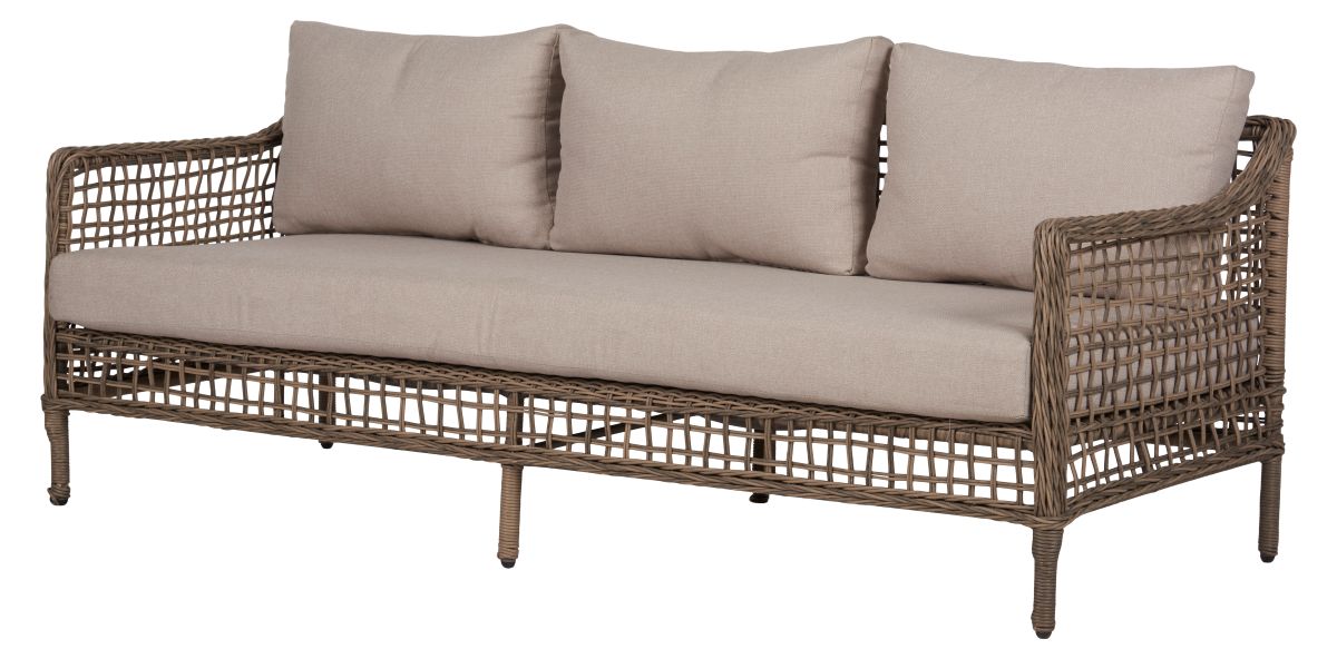 Chester Sofasæt 4 dele inkl. vandtætte hynder brun/sand