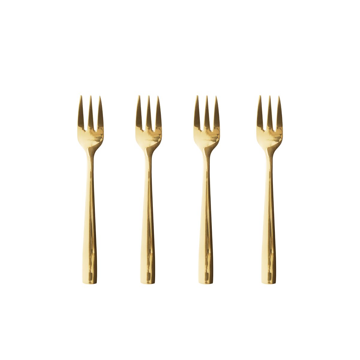 Raw kagegaffel 4 stk. - Guld