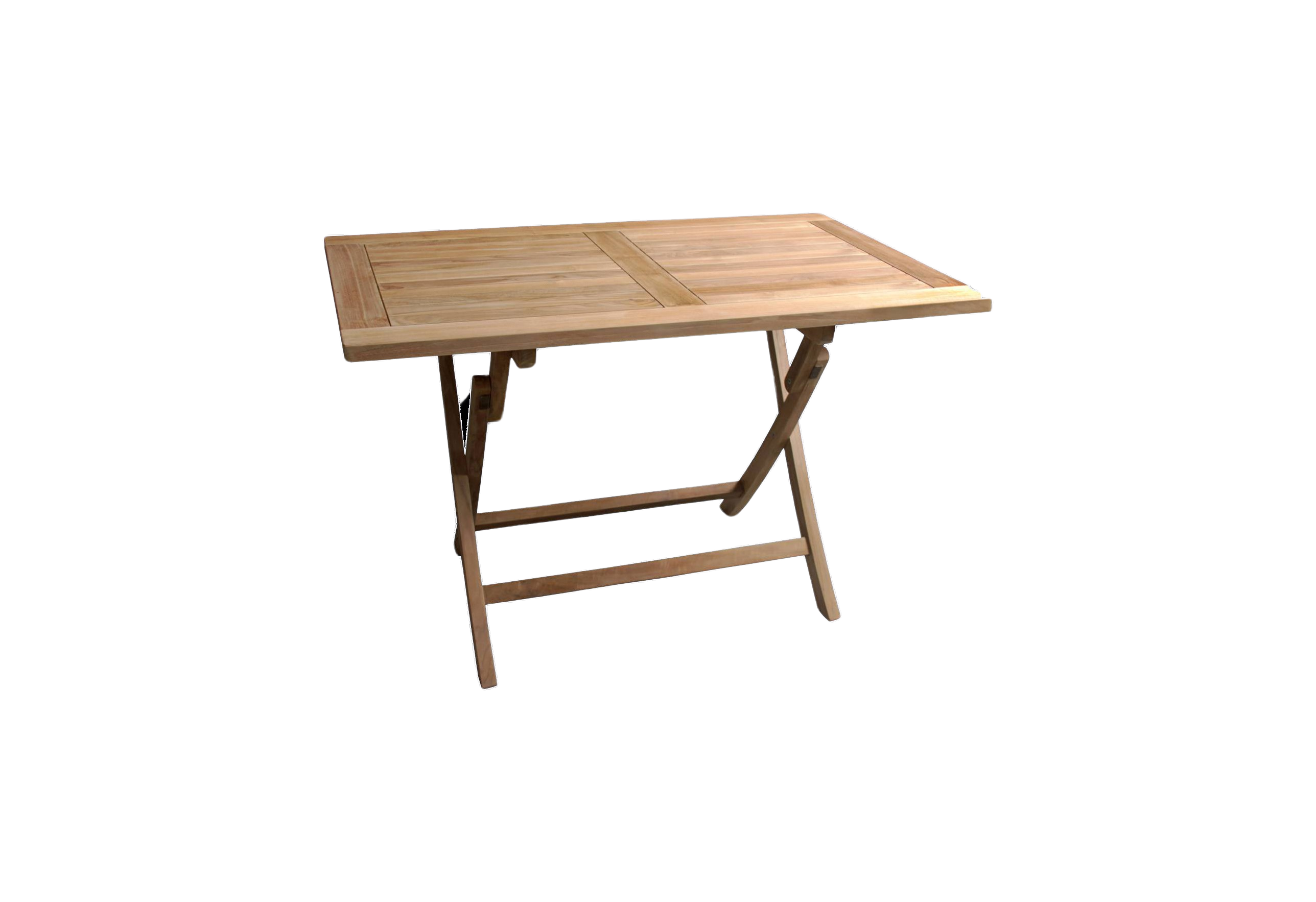 Houston bord 135x85 cm. + 4 positionsstole i teak - Havemøbelsæt