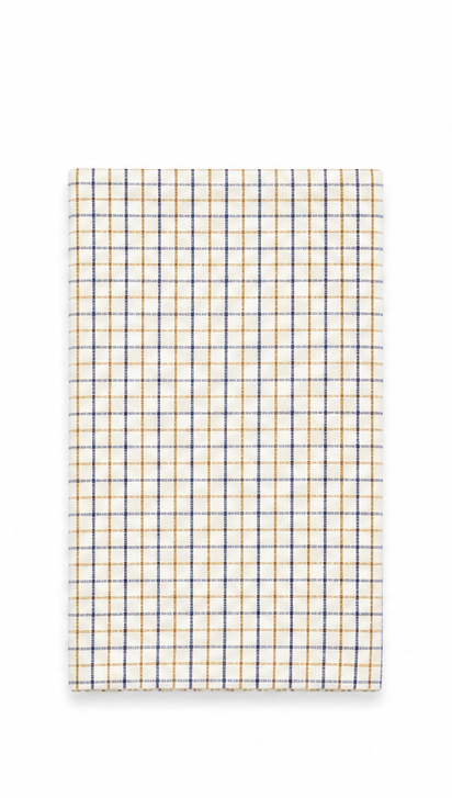 Blå/brun smal tern