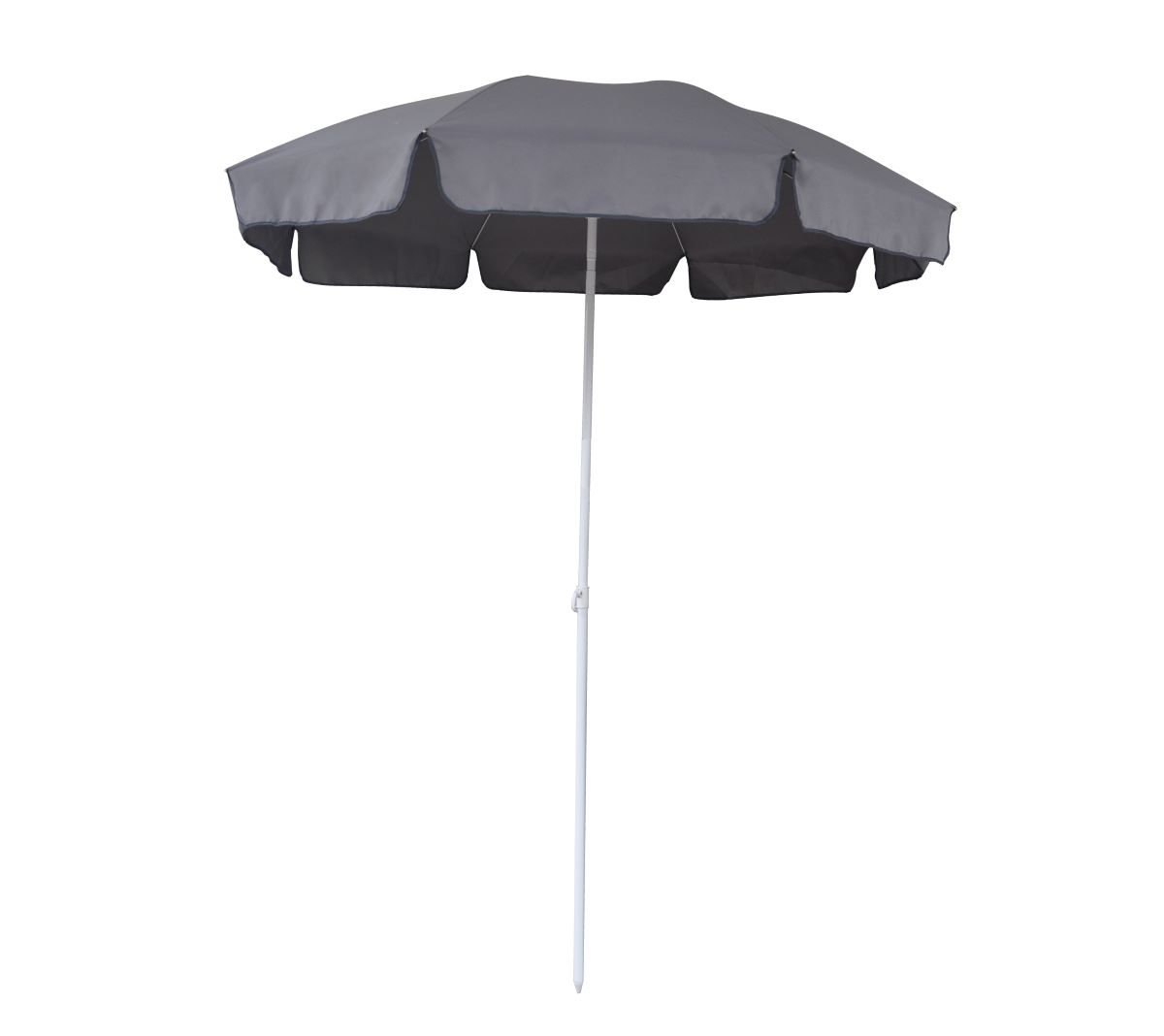 Parasol med tilt Ø 180 cm. - grå NR. 64