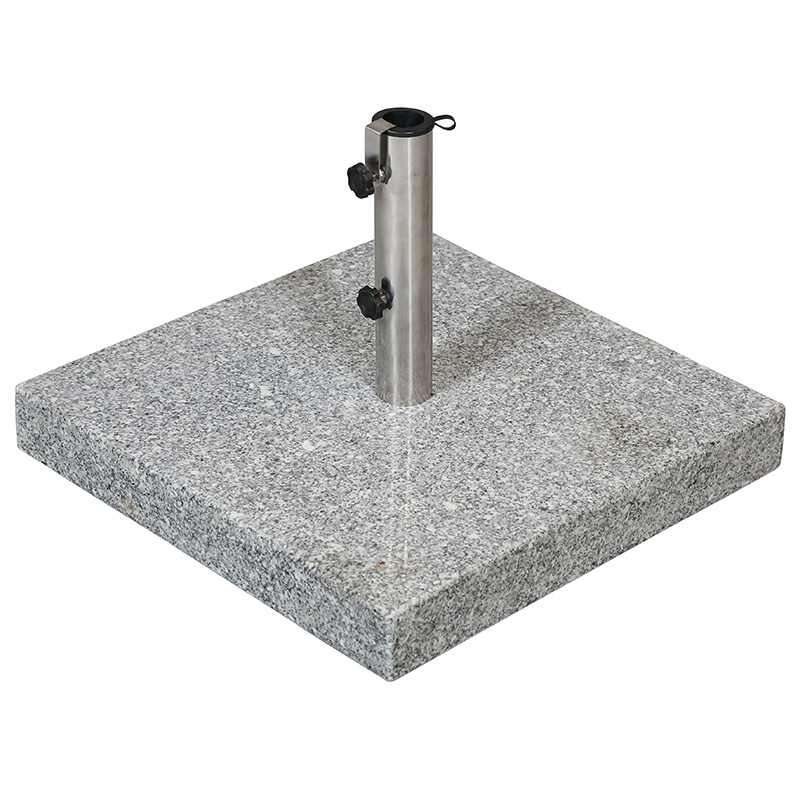 Parasolfod i granit 40 kg. - grå