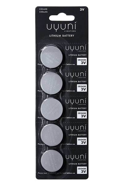 Uyuni Batterier Cr2450 3V 5 Stk