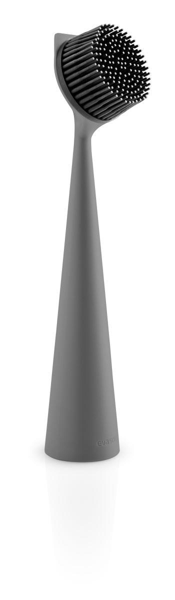 Opvaskebørste med skrabekant - elephant grey