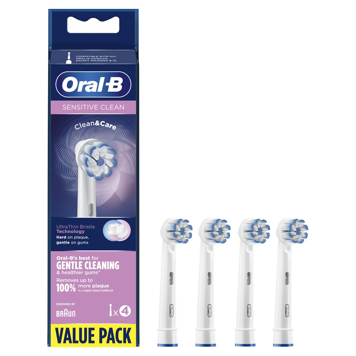 Oral B løse børster Sensitive 4-pack