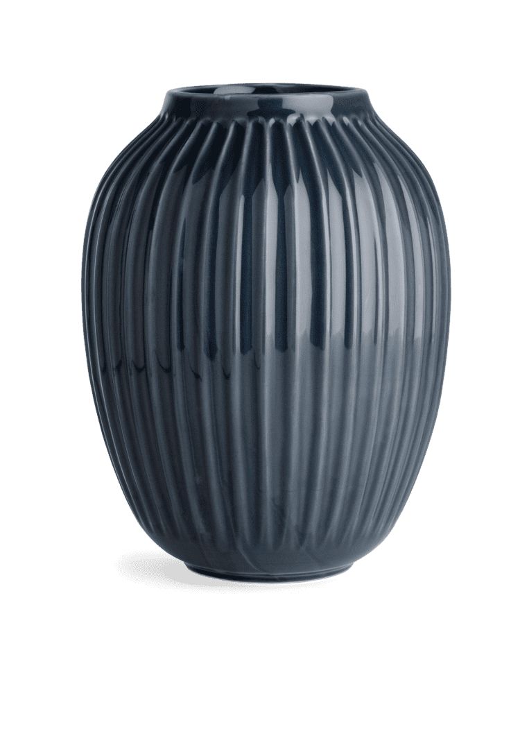 Hammershøi Vase H25.5 Antracitgrå