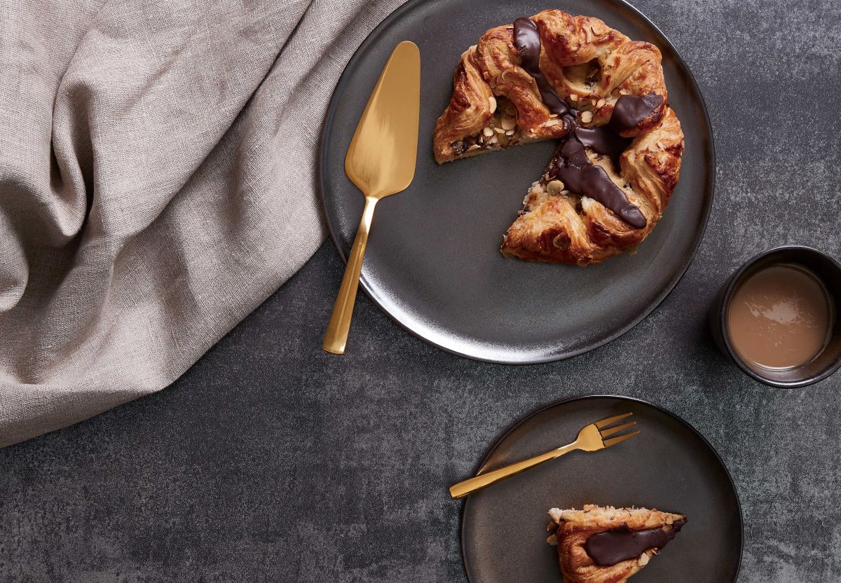 Raw kagegaffel 4 stk. - Guld