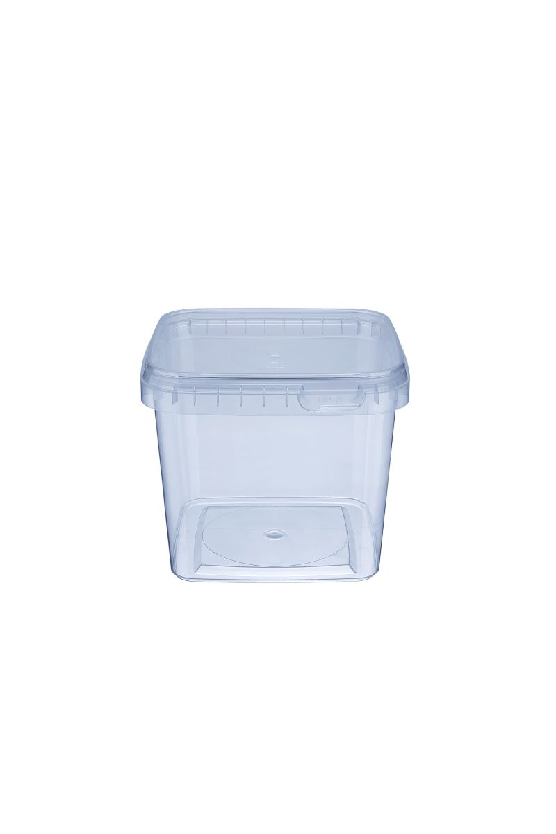 Condibøtter 3 stk. 1,15 L. inkl låg - 12,9x12,9 cm