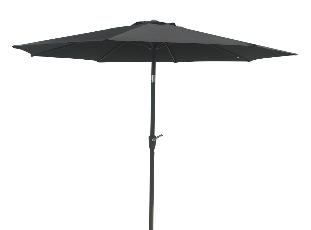 Madrid Parasol Ø 2 m. aluminium grå NR 120
