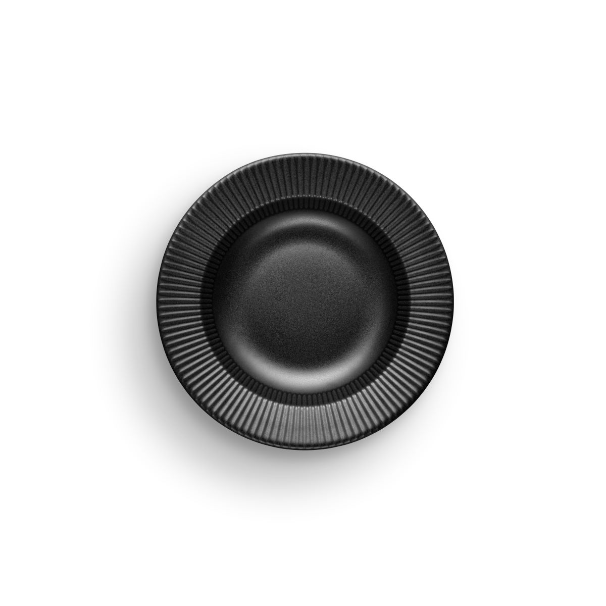 Eva Trio Legio Nova Dyb tallerken Ø 25 cm. - sort stentøj