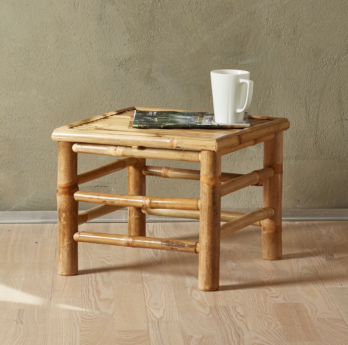Skammel/ Bord Bambus 38X38X32