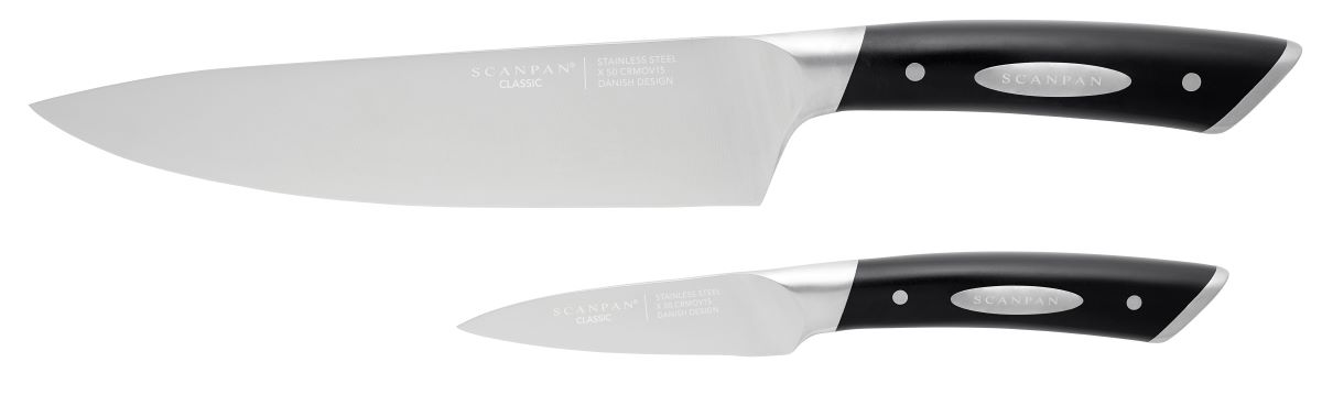 Classic knivsæt i 2 dele med urte- og kokkekniv