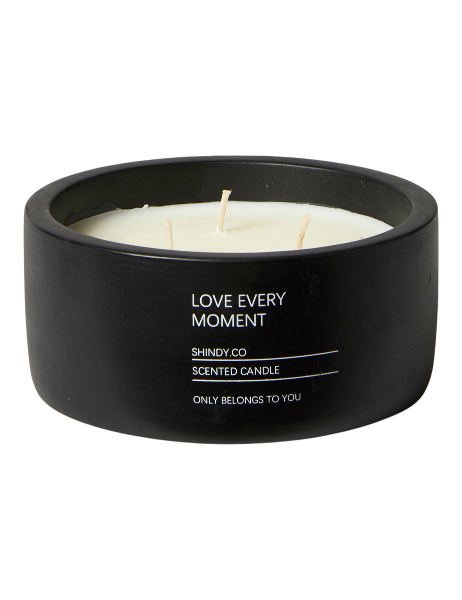 Duftlys i cementskjuler citronella 