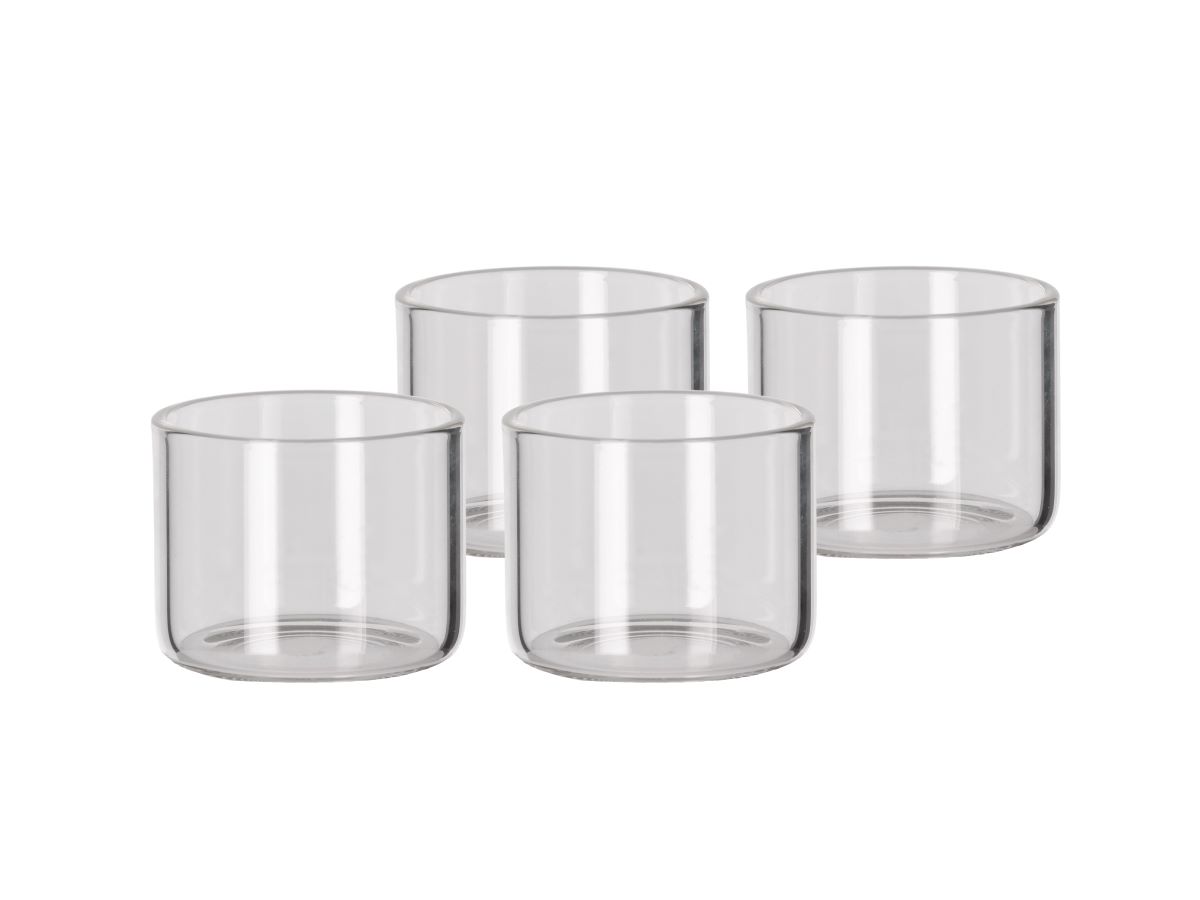 Dessertglas D8 x 6 cm 4 stk. Klar Borosilikatglas