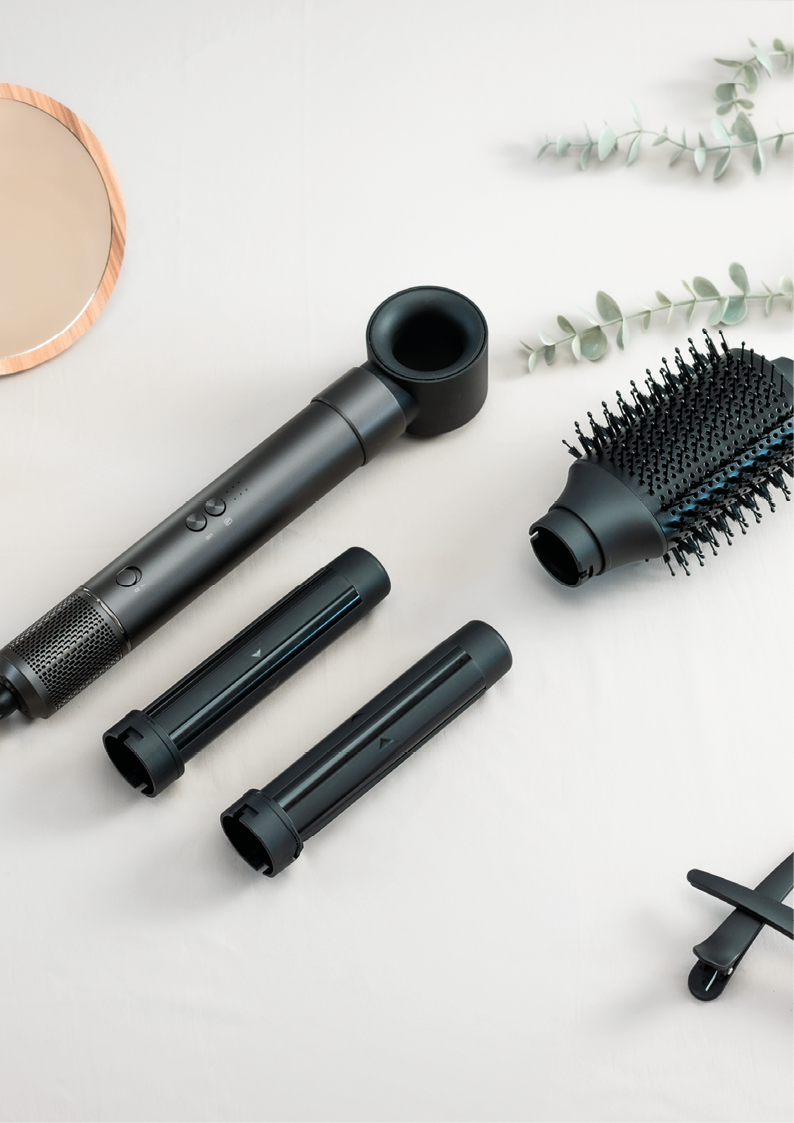 Hâws Beauty Hot Air Styler 4 hoveder 1500W grå