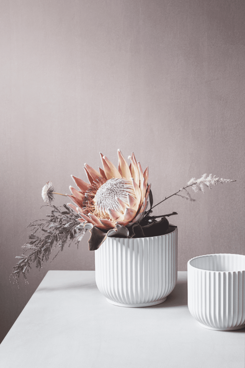 Lyngby porcelæn Flower Pot Large, White