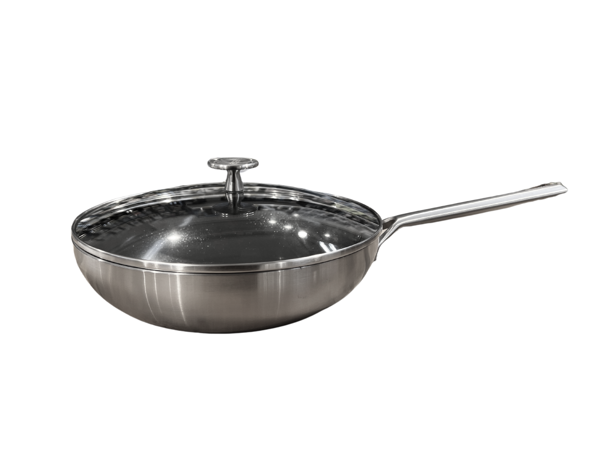 Wok pande med glaslåg 28 cm. Royal Van Kempen & Begeer