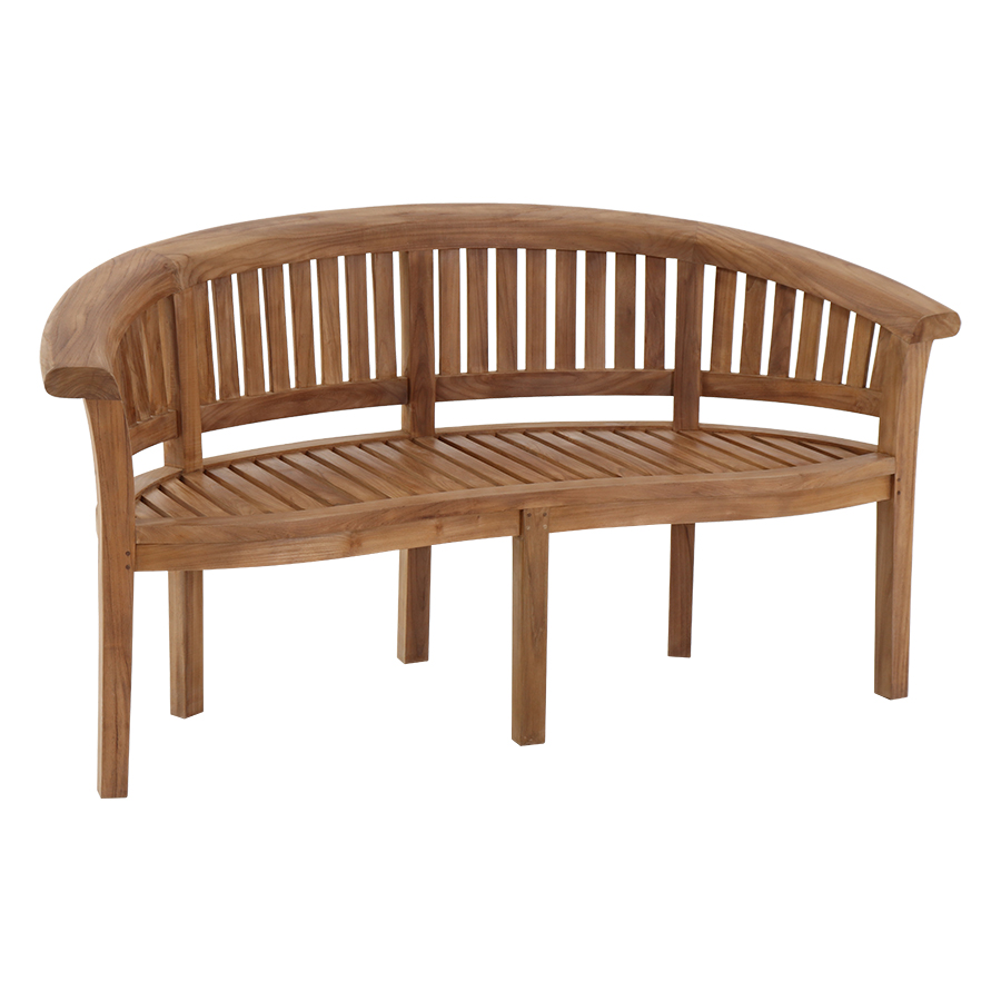 Bananbænk 150 cm. i luksus kerneteak
