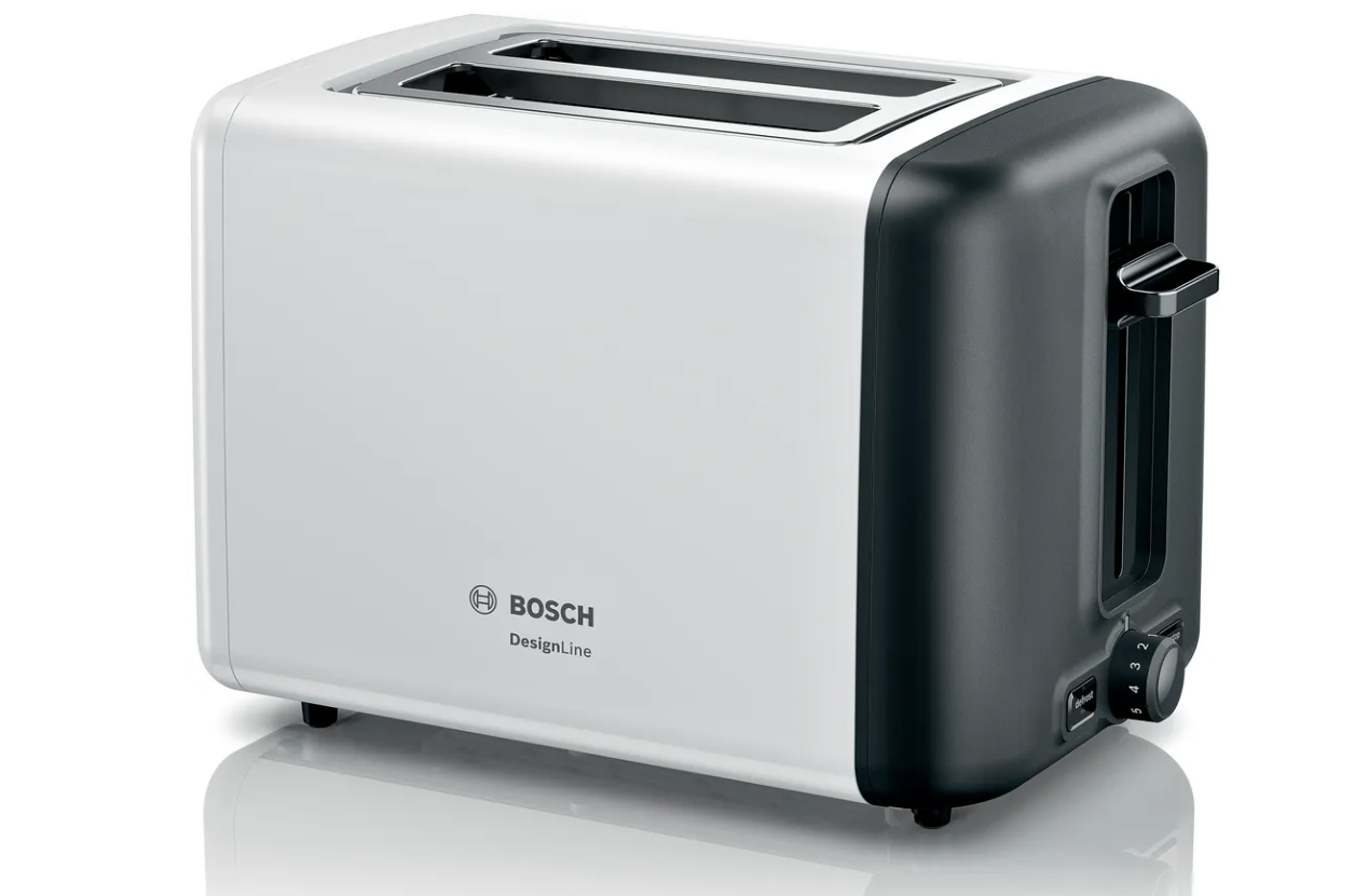 Bosch Brødrister med bollerister - hvid TAT3P421