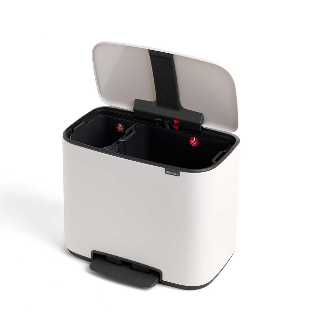 BO Pedalspand 23 + 11 ltr Hvid