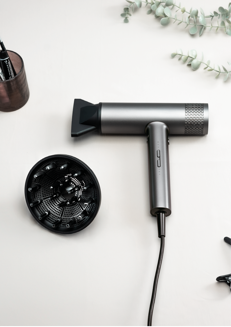 Hâws Beauty Hårtørrer med diffuser 2000 W grå