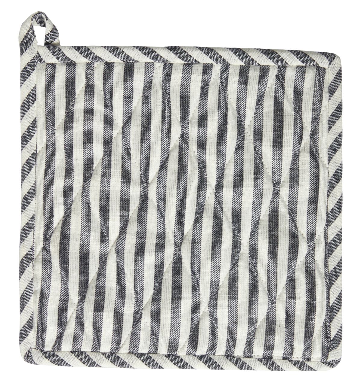 Grydelap quilt 22,5x22,5 cm. strib salvie