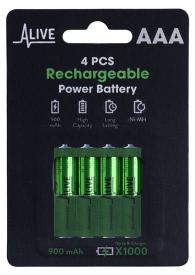 AAA batteri - genopladelig HR03 4-PAK