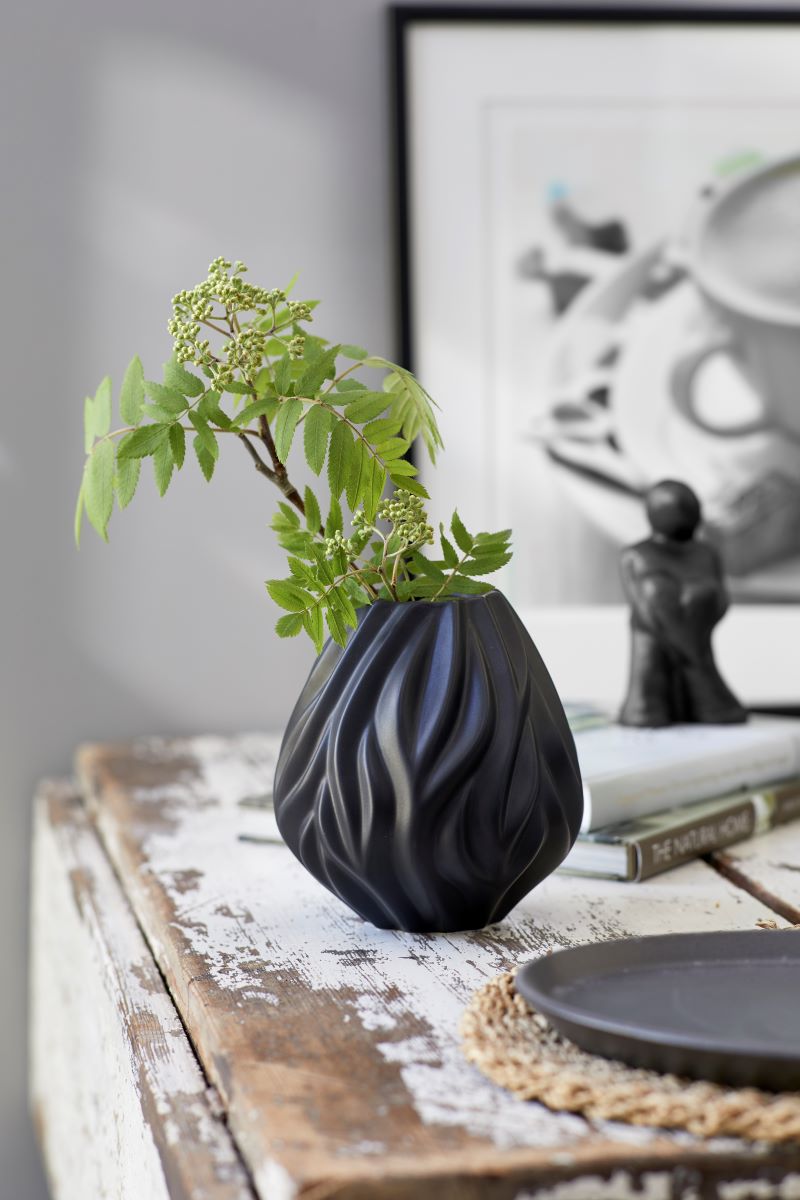 Vase Flame 19 cm Sort Morsø