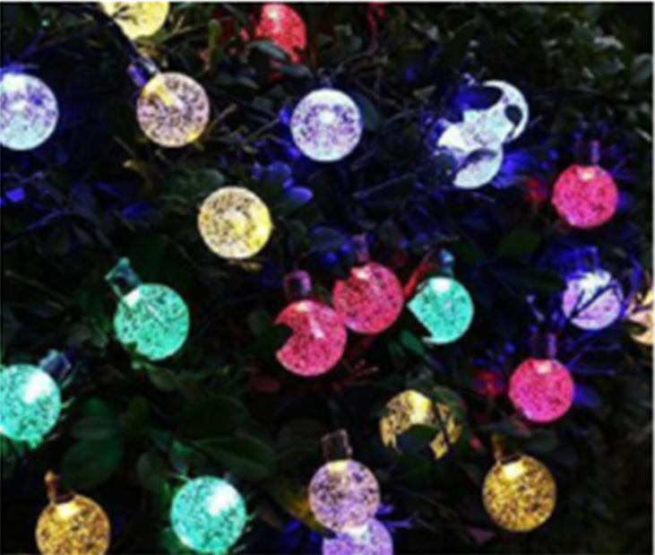 Conzept solar lyskæde kugler 2,5 cm 20xLED multicolor 