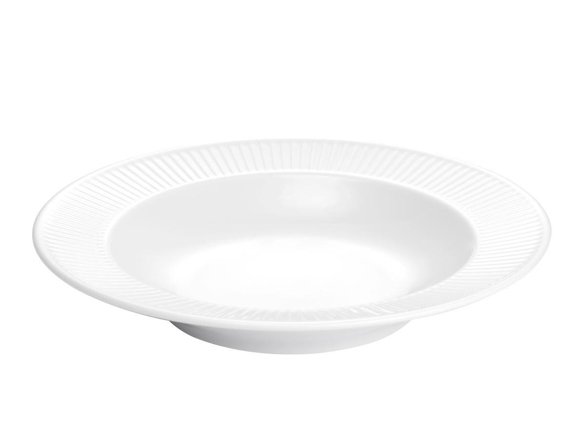 Plissé Pastatall Dyb Hvid 28cm