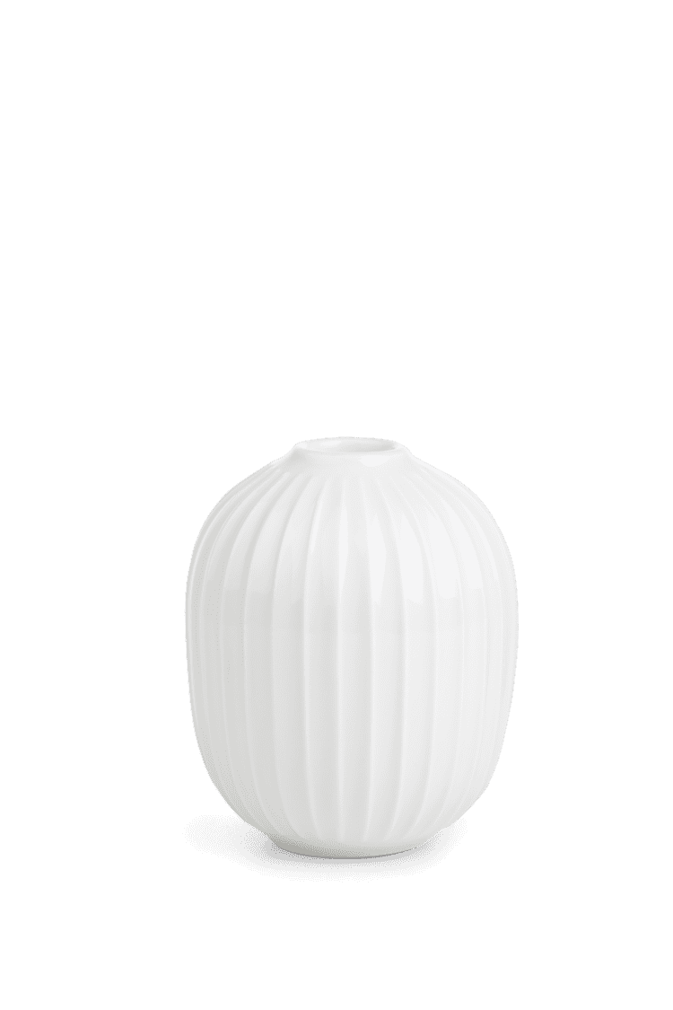 Hammershøi Vase H10 hvid (15370)