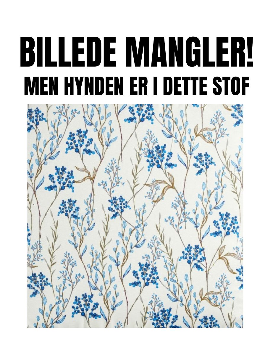 DC Hynde til positionsstol luksus blomster blå