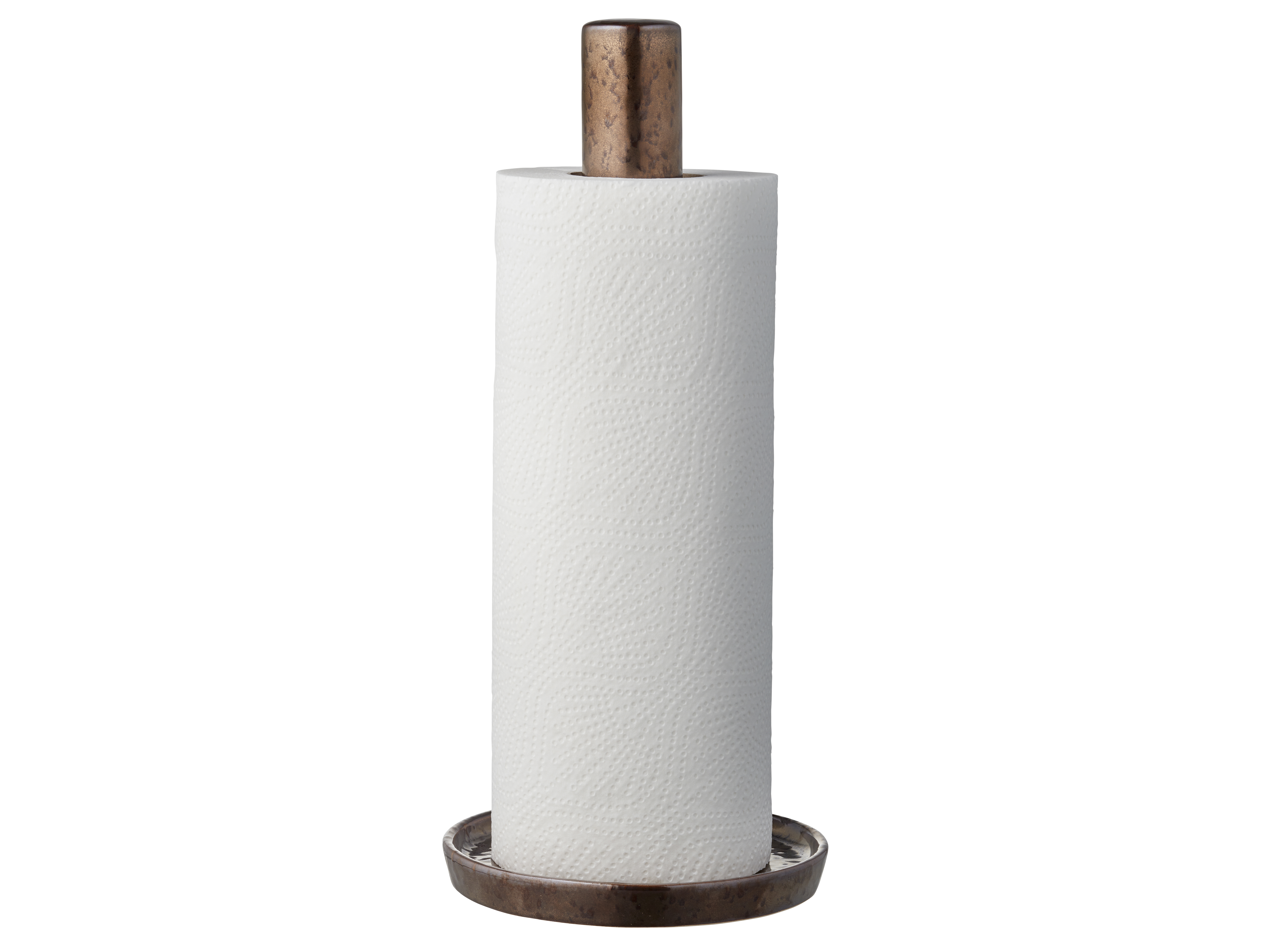 Bitz køkkenrulleholder sort/bronze