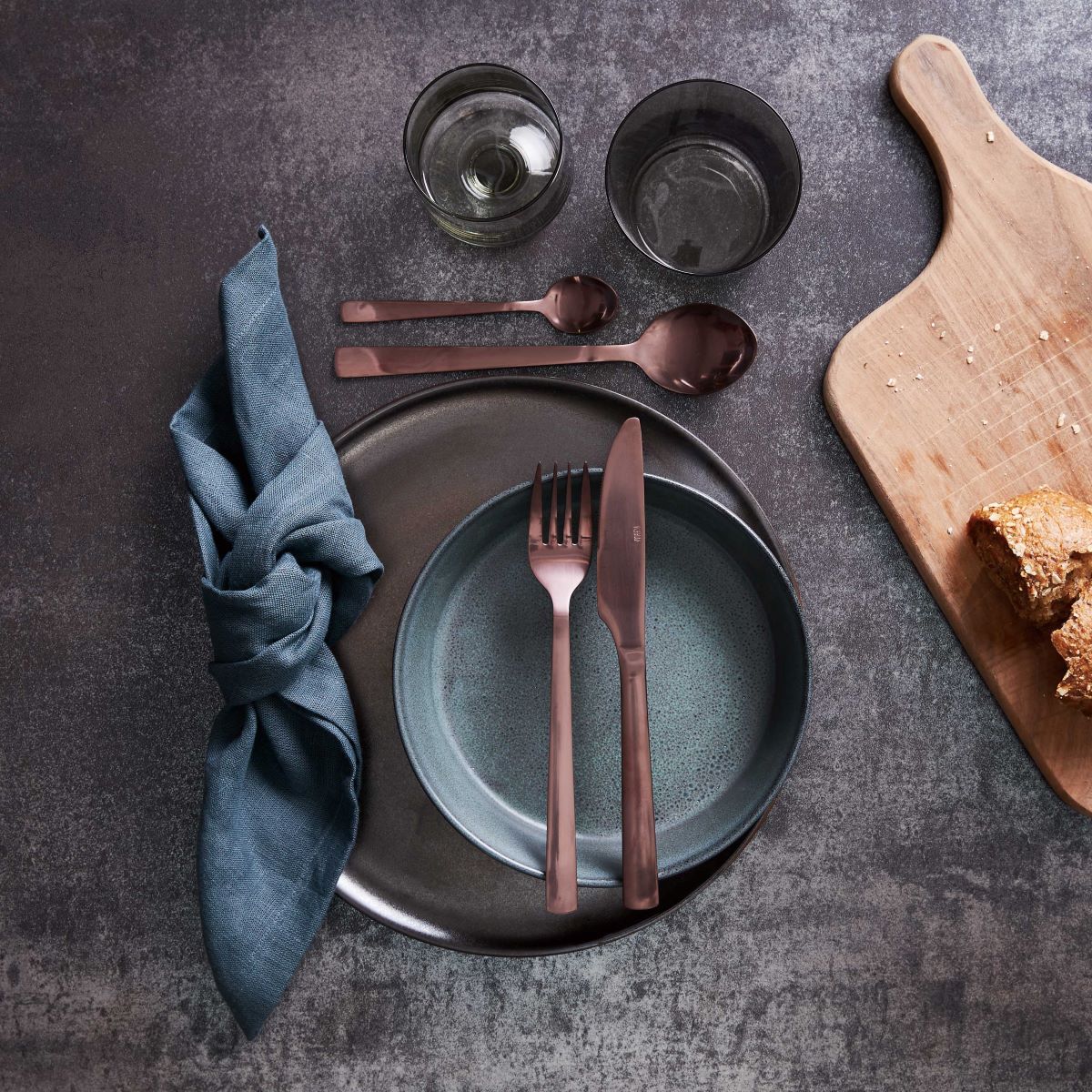 Raw suppe tallerken 19,4x4,5 cm.  - northern green stentøj