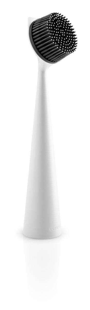 Opvaskebørste med skrabekant - marble grey