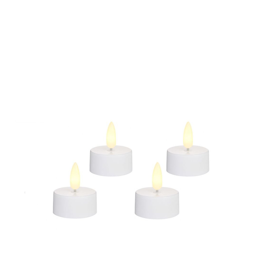 Da'core LED Fyrfadslys 3D flamme 4 stk.