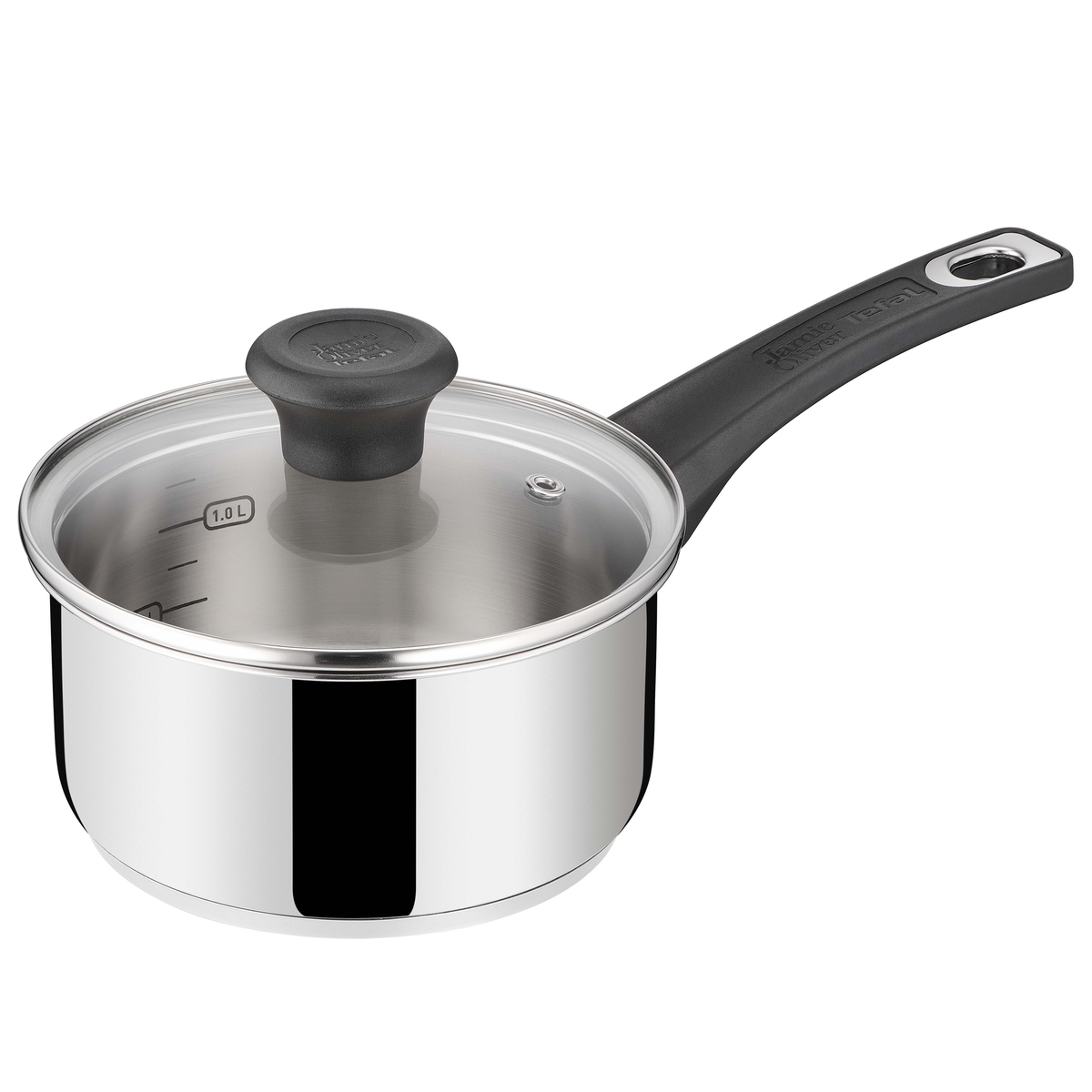 Jamie Oliver Everyday Kitchen SS Kasserolle 1,3 L 16 cm med glaslåg  