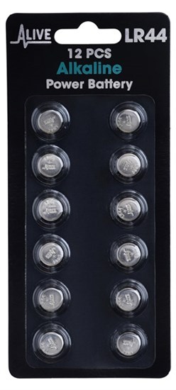 Alkaline knapcellebatteri 12 pak