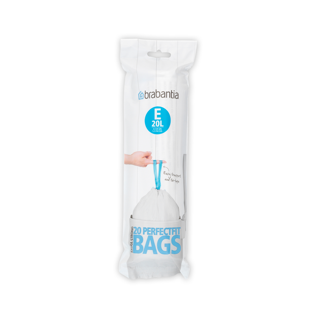 Affaldspose E. 20 Ltr. 20 stk. White