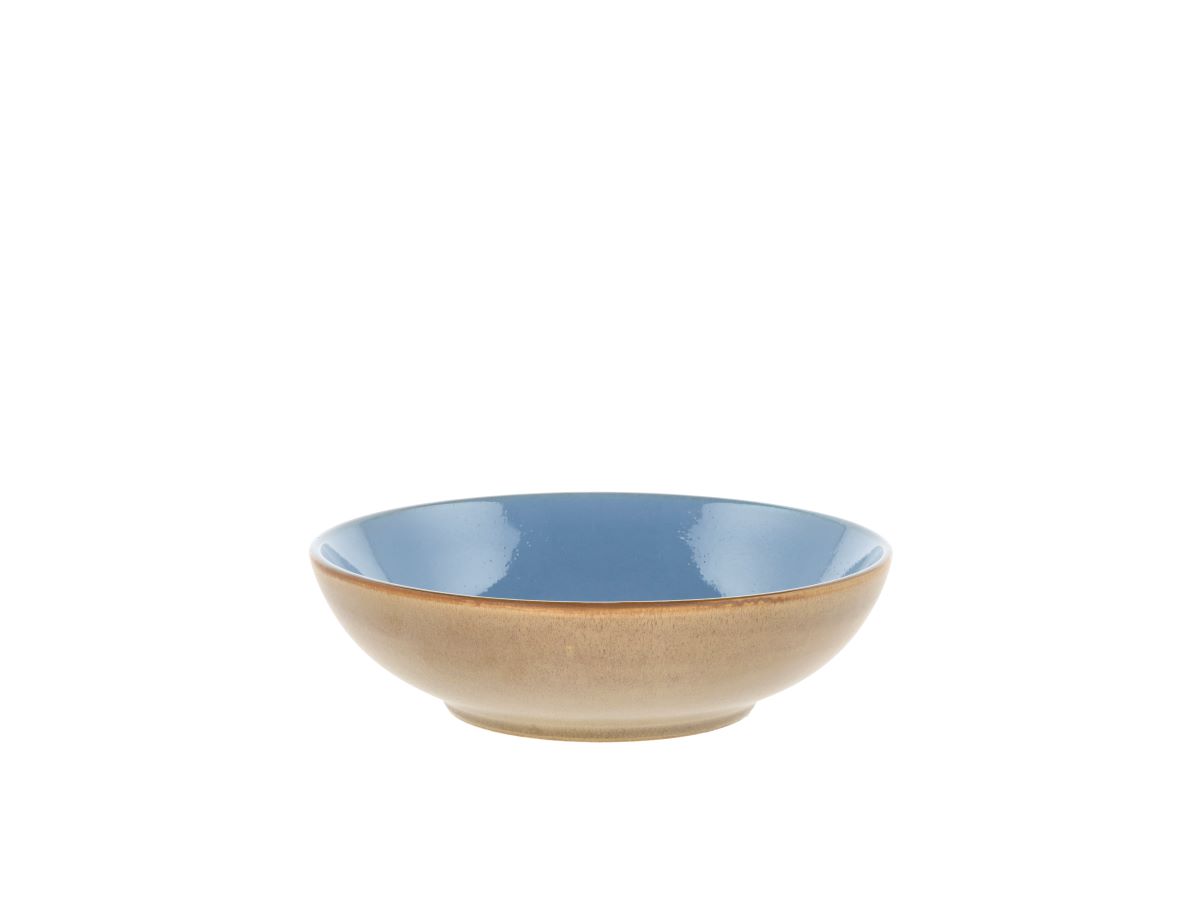 Bitz Wood Pastaskål Ø 20 cm. brun/blå