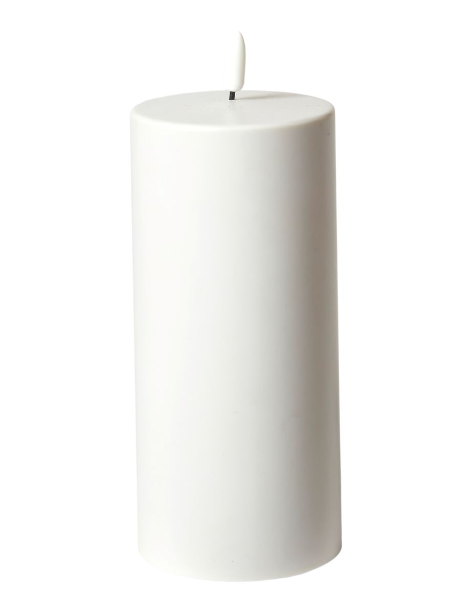 Da'core LED bloklys i plast til inde og ude Ø 8/H 17,5 cm.