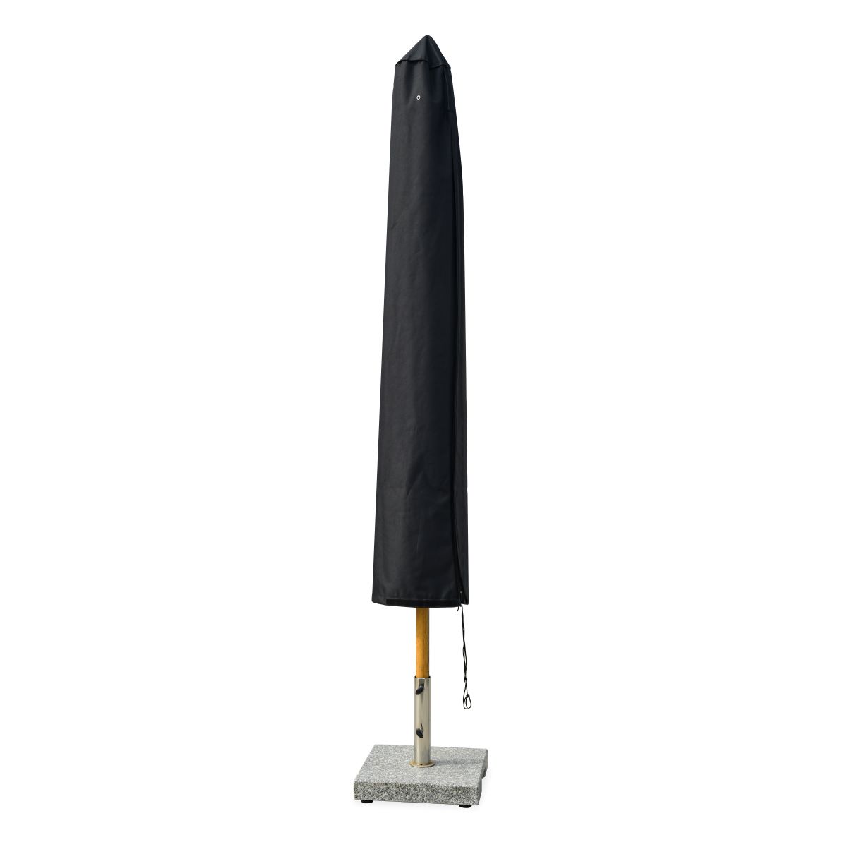 Overtræk til parasol 190 cm. med lynlås - sort