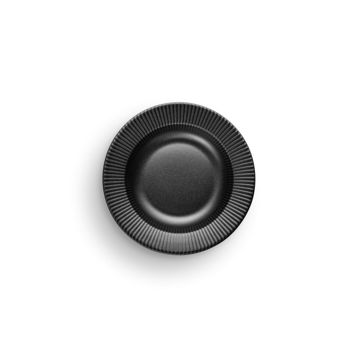 Eva Trio Legio Nova Dyb tallerken Ø 22 cm. - sort stentøj