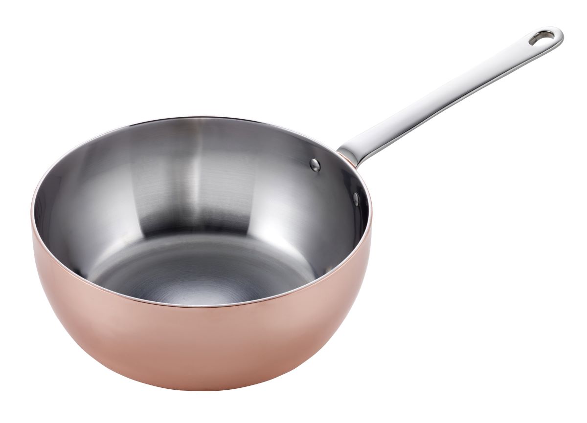 Maitre D' kobber sauteuse 20 cm.  induktion