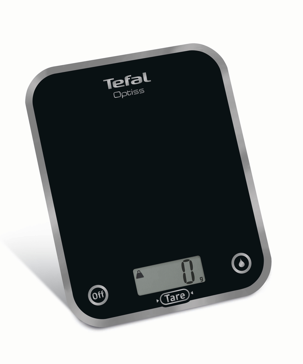 Tefal Køkkenvægt i glas sort 5 kg