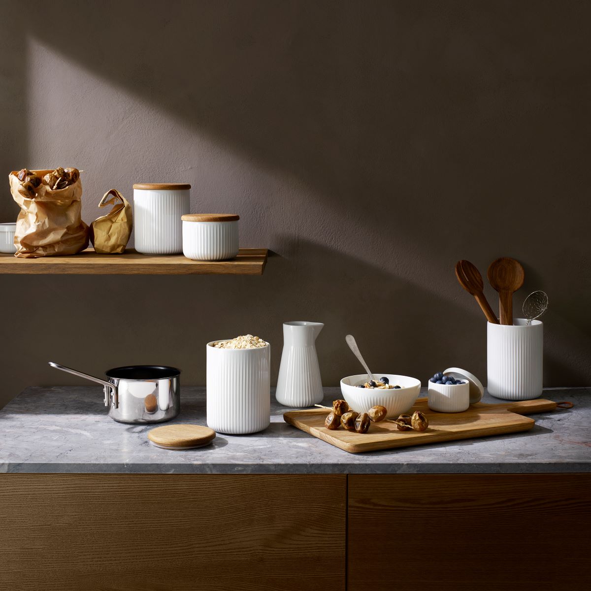 Eva Trio Legio Nova Opbevaringskrukke m/låg 0,7 Ltr.